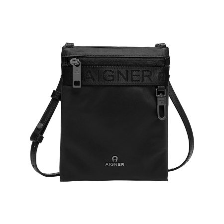 Aigner Black Nico Phone Case Dadino Men Leather Accessories Cheap