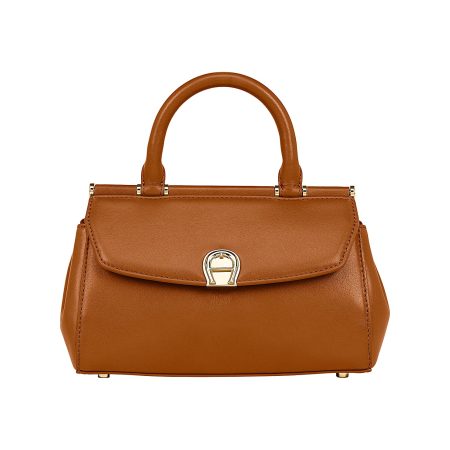 Aigner Celeste Handbag S Cognac Brown Retro Bags Women
