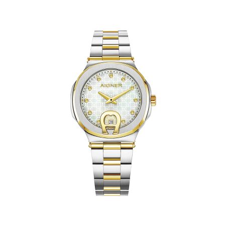 Aigner Coupon Women Watches Ladies Watch Taviano  Silver-Gold