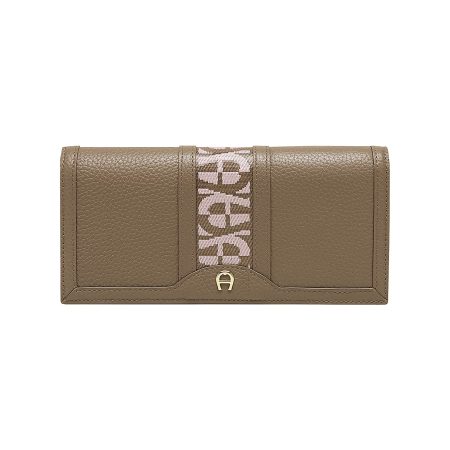 Aigner Jana Bill And Card Case Taupe Wallets Women Refashion
