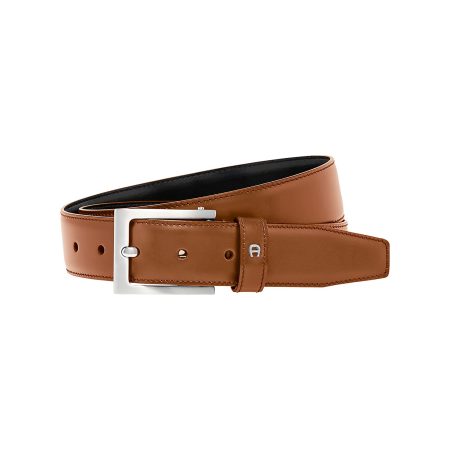 Belts Cognac Brown Aigner Tested Business Belt 3,5 Cm Men