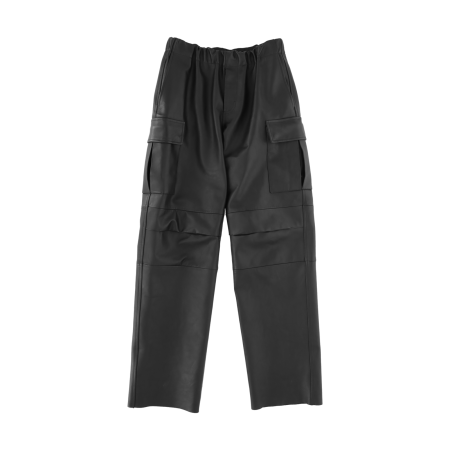 Black 1017 Alyx 9Sm Men Leather Cargo Pant Pants