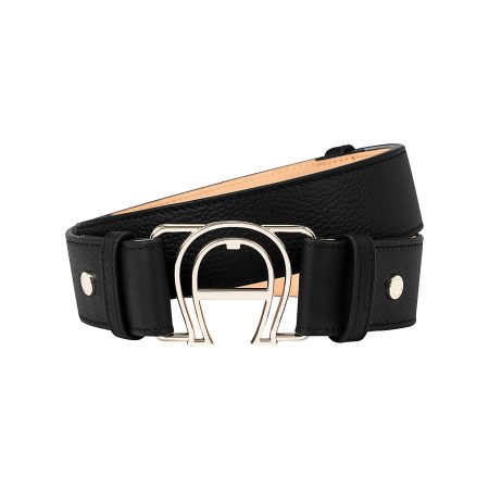 Black Fashion Belt 3.5 Cm Ignite Belts Aigner Women