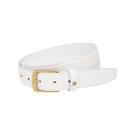 Business Belt 3 Cm Belts Aigner Men Quality White