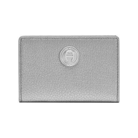 Classic Wallets Silver Coloured Leeloo Card Case Women Aigner