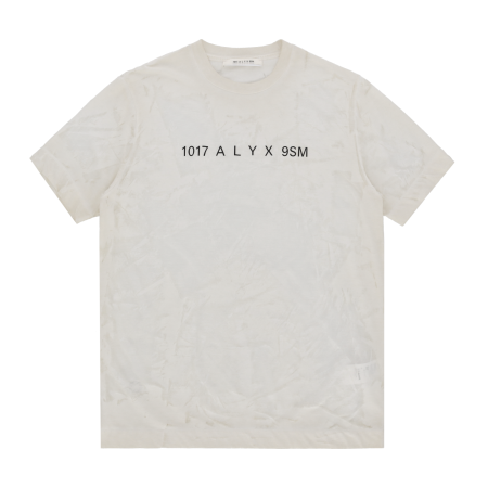 Dirty Off White Men T-Shirts 1017 Alyx 9Sm Translucent Graphic S/S T-Shirt