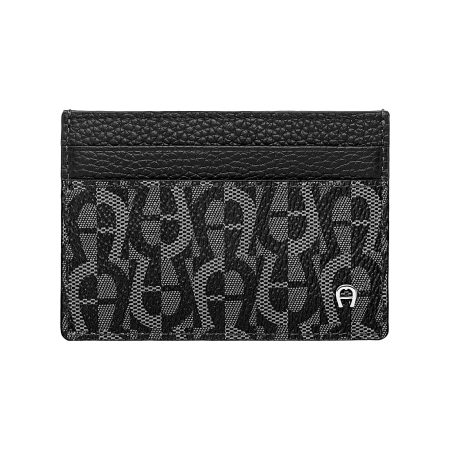 Exclusive Offer Men Wallets Icon Cover Card Case Black Aigner
