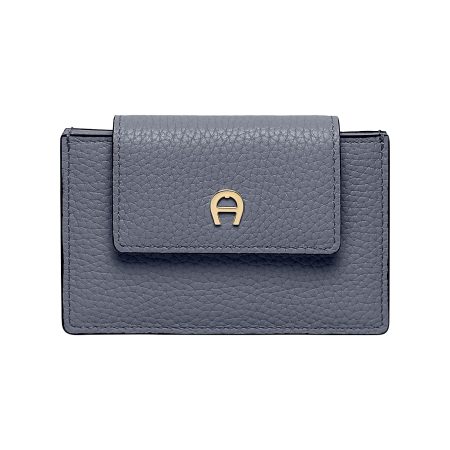 High Quality Wallets Women Aigner Washed Blue Delia Card Case