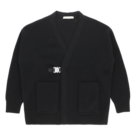 Knitwear 1017 Alyx 9Sm Black Buckle Cardigan Men