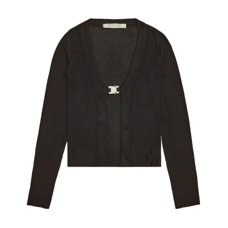 Knitwear 1017 Alyx 9Sm Black Knit Buckle Cardigan Women