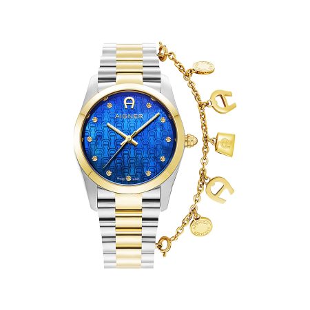 Ladies Watch Scafati Gold-Silver Streamline Aigner Women Watches