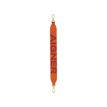 Leather Accessories Aigner Bespoke Logo Shoulder Strap Xs Women Element Orange