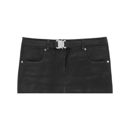 Leather Buckle Mini Skirt Skirts Women 1017 Alyx 9Sm Black