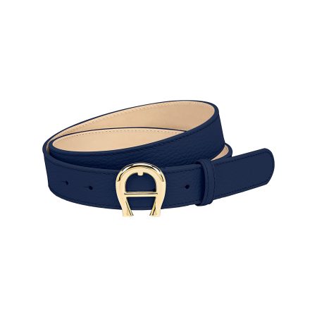 Luxe Blue Store Aigner Logo Belt 3 Cm Belts Women