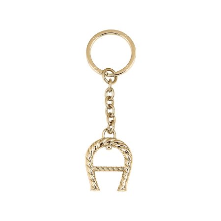 Maia Logo Keychain Maximize Keychains & Key Cases Women Gold Coloured Aigner