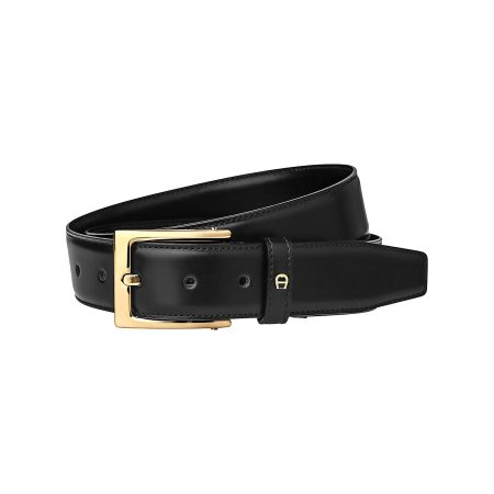 Men Aigner Business Belt 3.5 Cm Belts Versatile Black