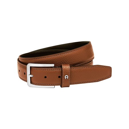 Men Fashionable Luca Belt 3.5 Cm Trusted Belts Aigner Cognac Brown