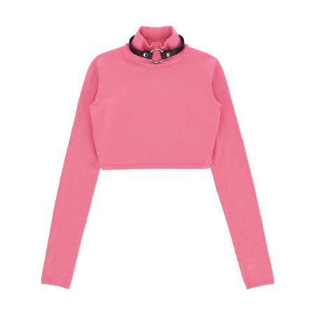 Pink B Women Knitwear Cropped Knit Turtleneck 1017 Alyx 9Sm