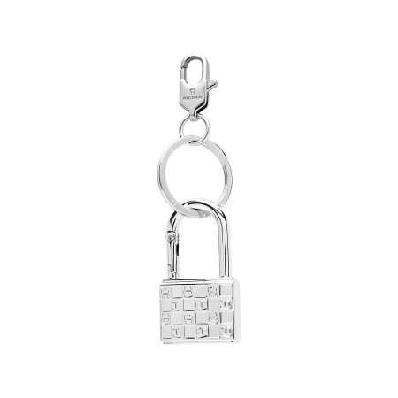 Professional Aigner Lock Keychain Keychains & Key Cases Silver Coloured Women