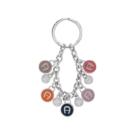 Sturdy Women Keychains & Key Cases Silver Coloured Keychain Aigner Charms