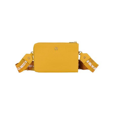 Tanned Yellow Affordable Fashion Pouch Women Aigner Leather Accessories