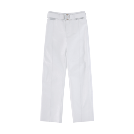 White Pants Men 1017 Alyx 9Sm Buckle Leather Pant