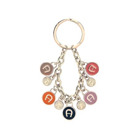 Women Gold Coloured Keychains & Key Cases Sustainable Keychain Aigner Charms