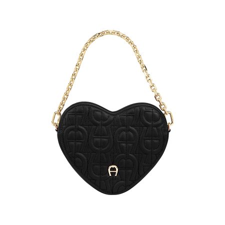 Women Heart Pouch Bags Affordable Aigner Black